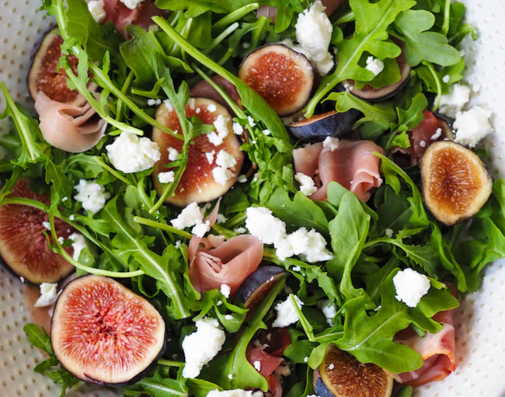 Fig Balsamic and Prosciutto Salad